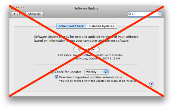 Os x software update command line